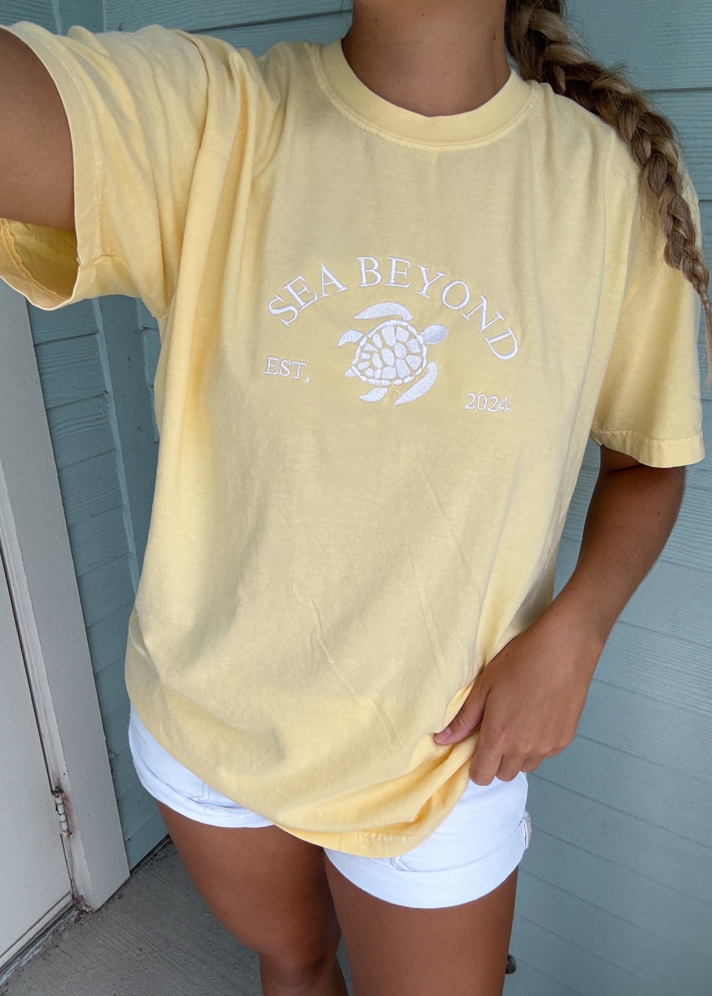 Butter Yellow Turtle Tee