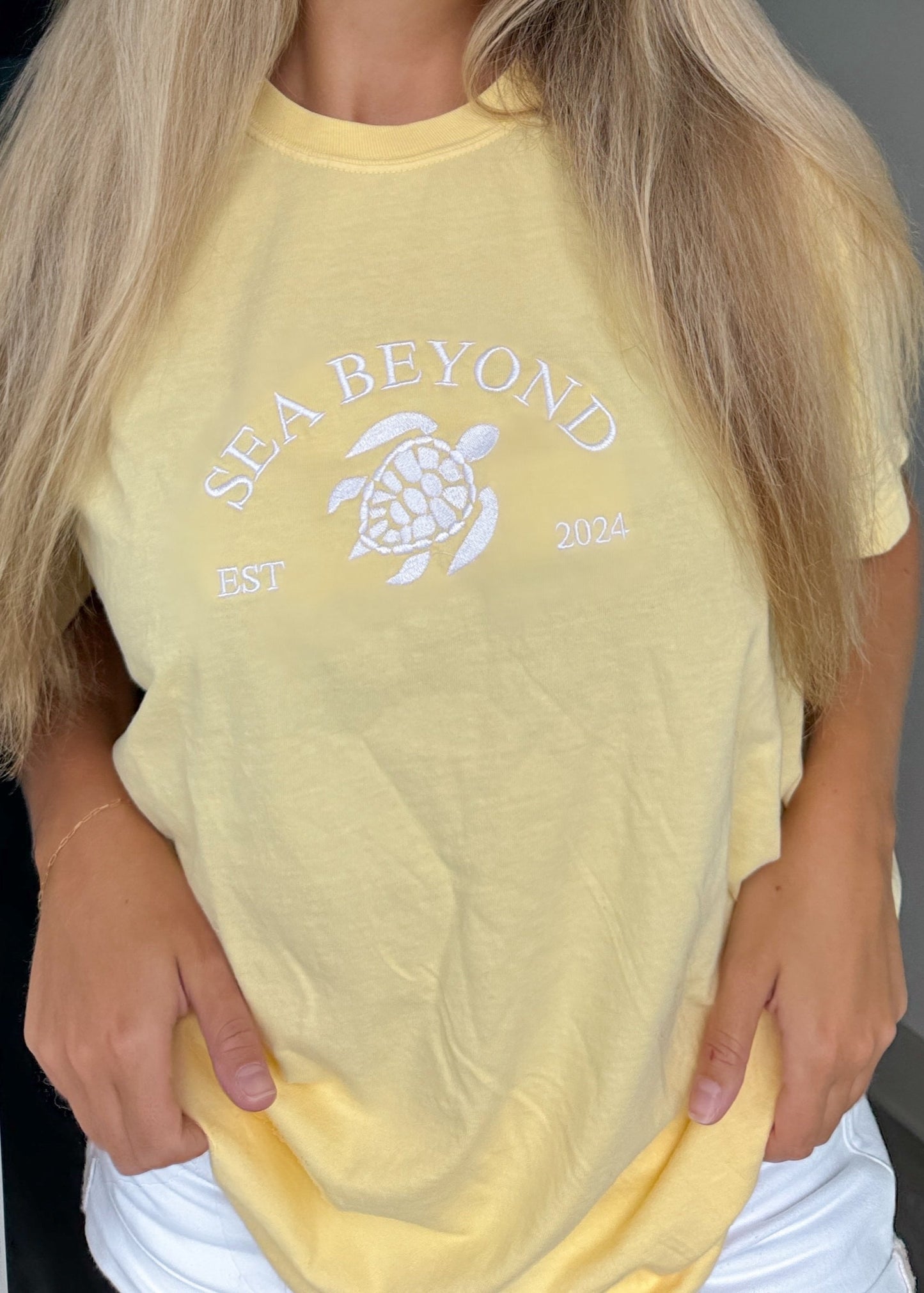 Butter Yellow Turtle Tee