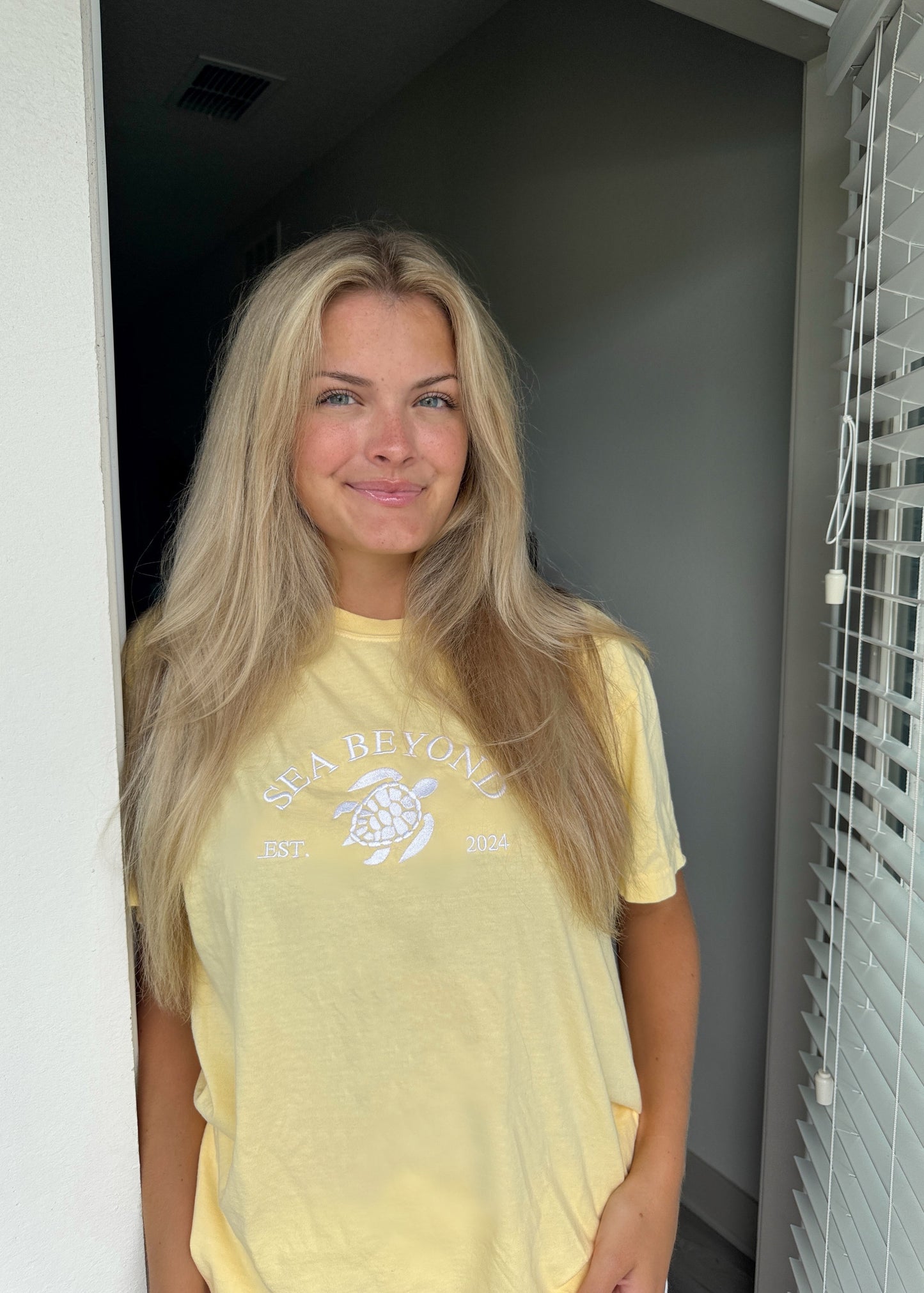 Butter Yellow Turtle Tee