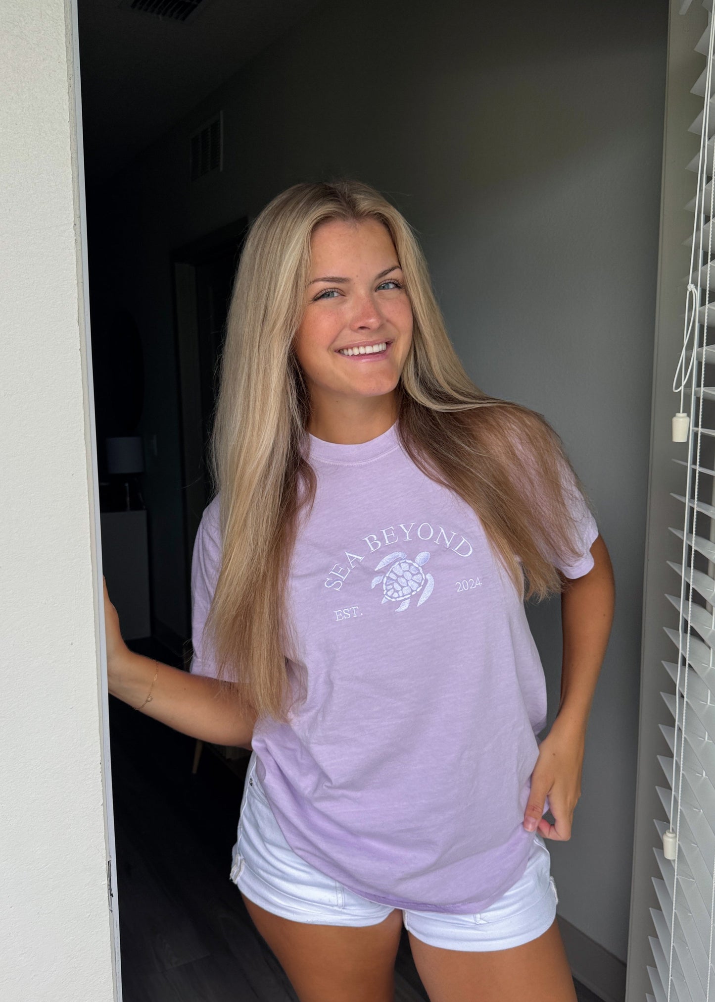 Lavender Turtle Tee