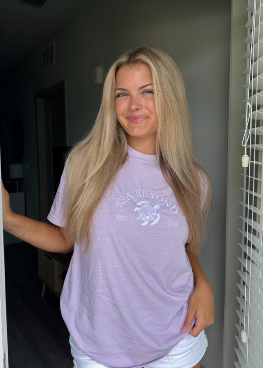 Lavender Turtle Tee