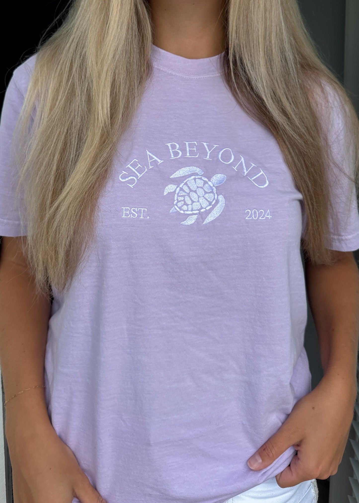 Lavender Turtle Tee