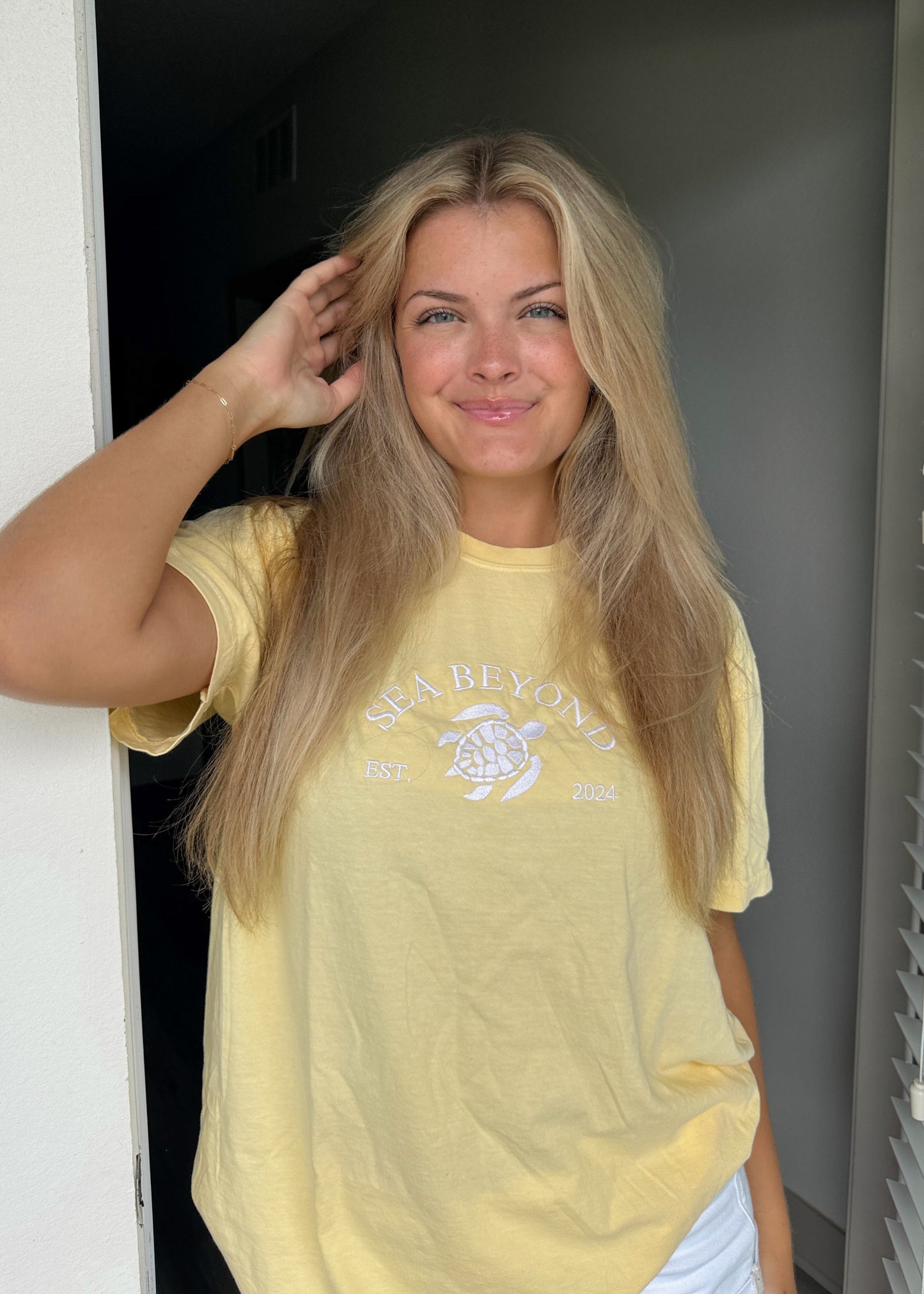 Butter Yellow Turtle Tee