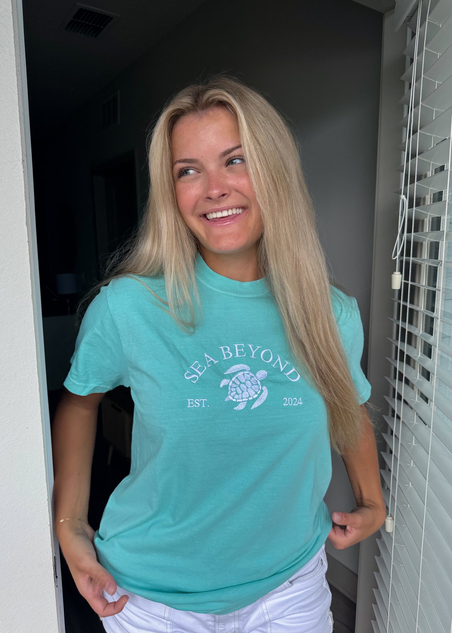 Aqua Turtle Tee