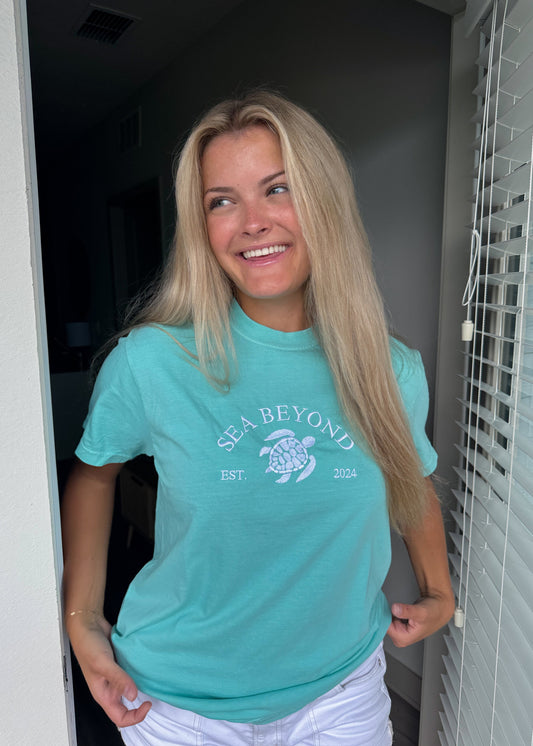 Aqua Turtle Tee