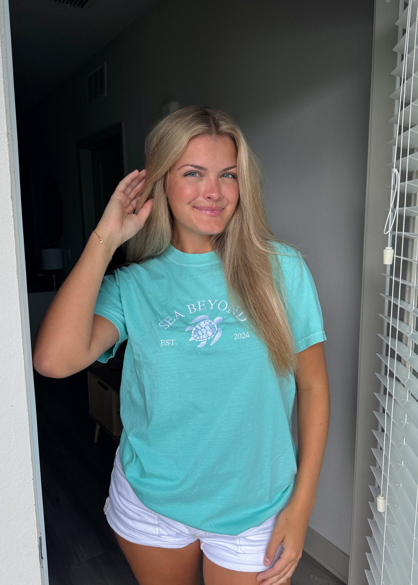 Aqua Turtle Tee