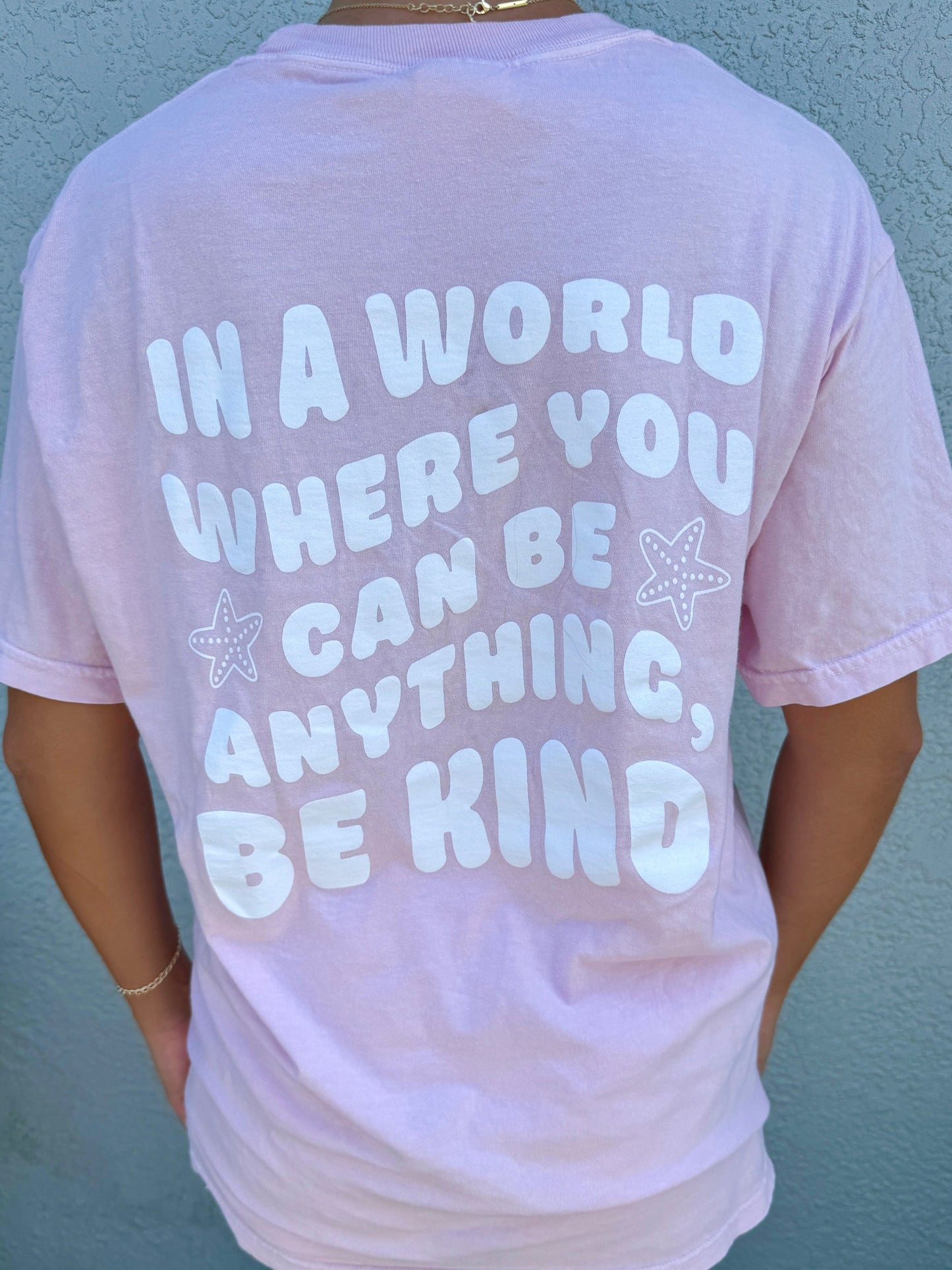 Pink Be Kind Starfish Tee