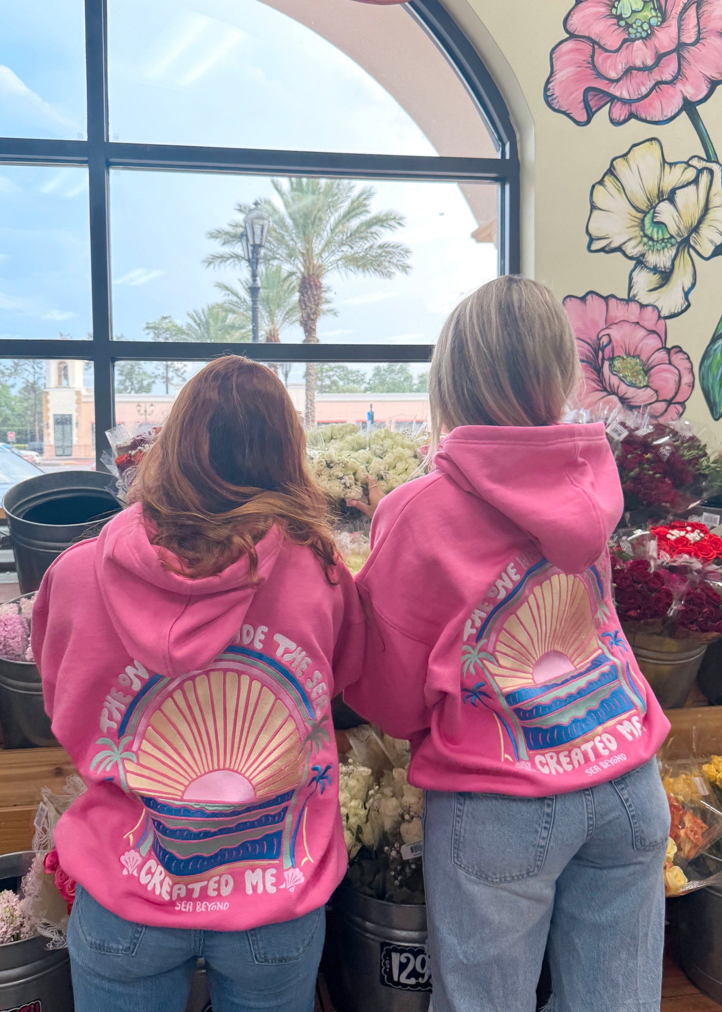 Made In His Image Hoodie Pink