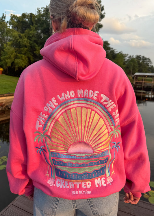Made In His Image Hoodie Pink