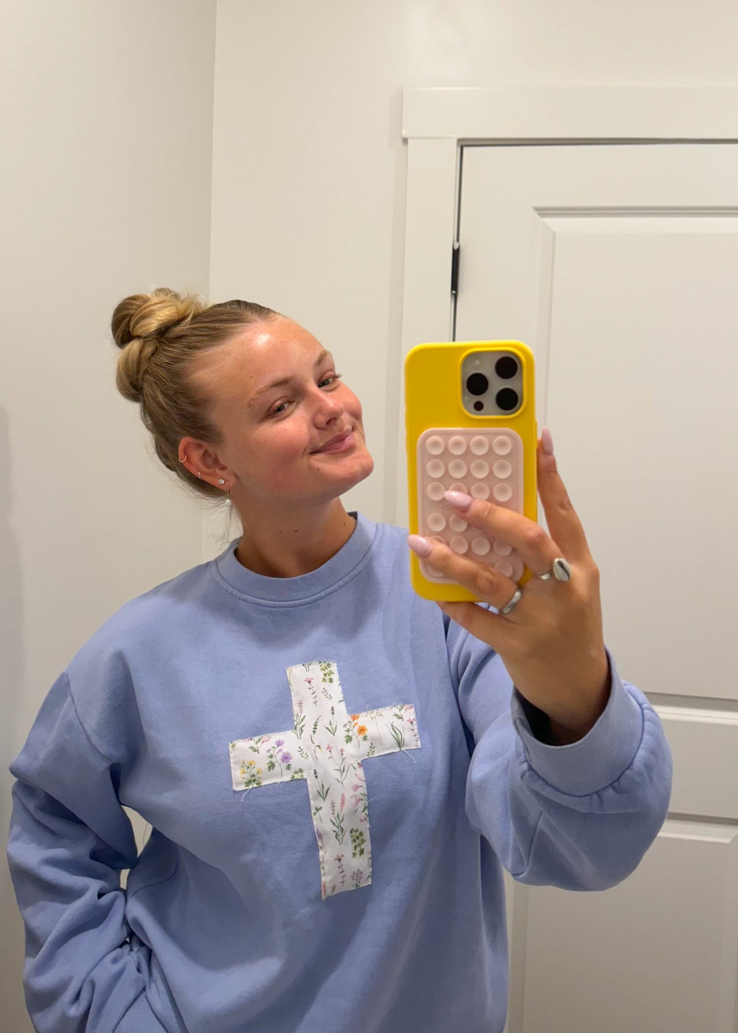 Handmade Patchwork Cross Crewneck