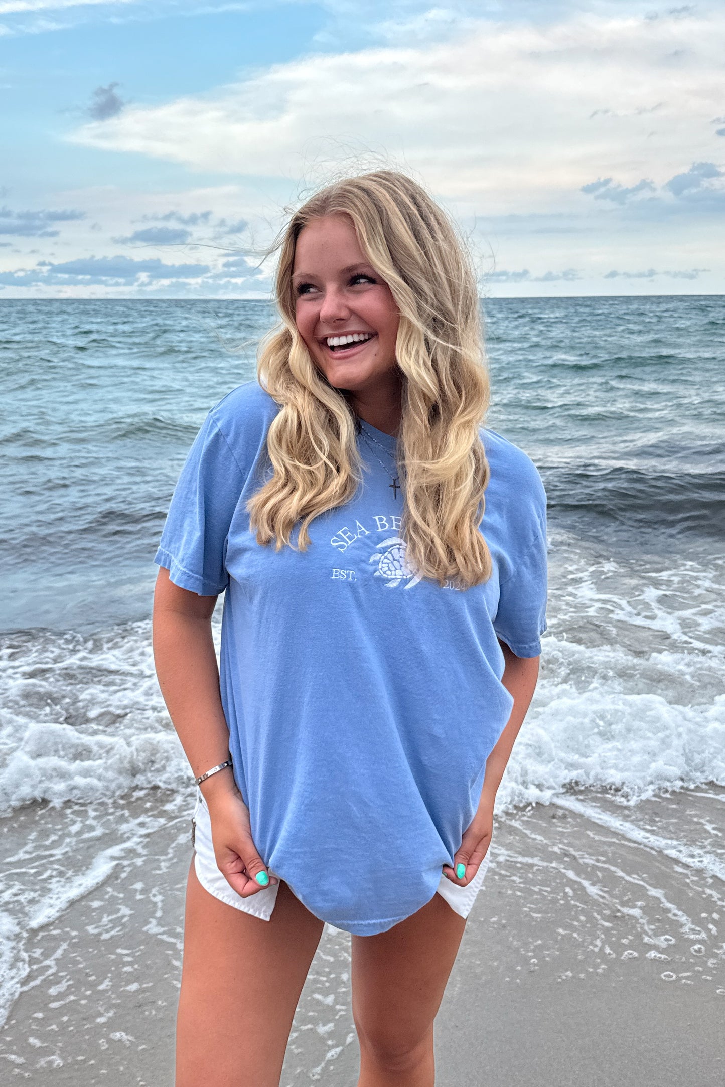 Sky Blue Turtle Tee