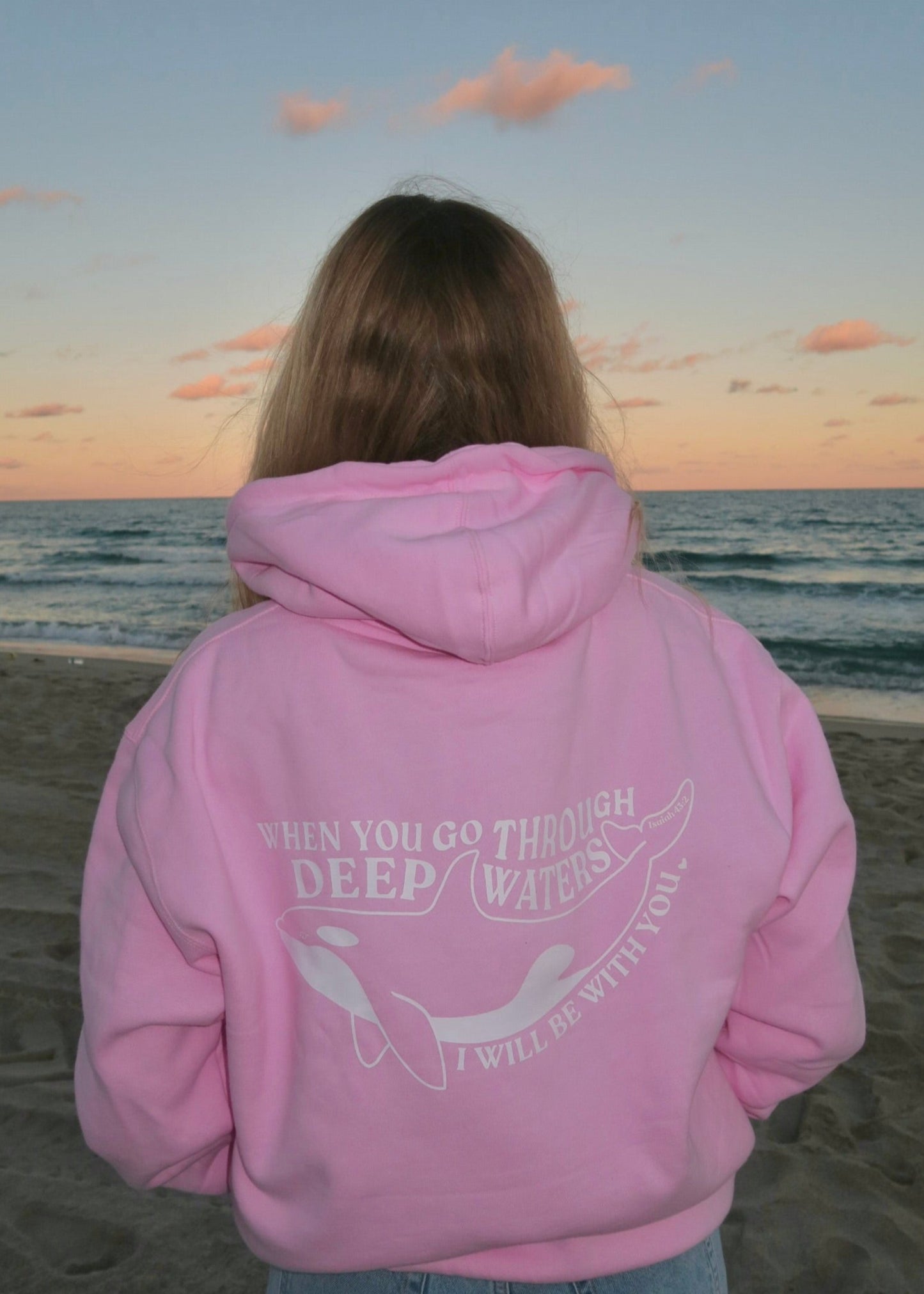 I Will Be With You Hoodie Navy Blue